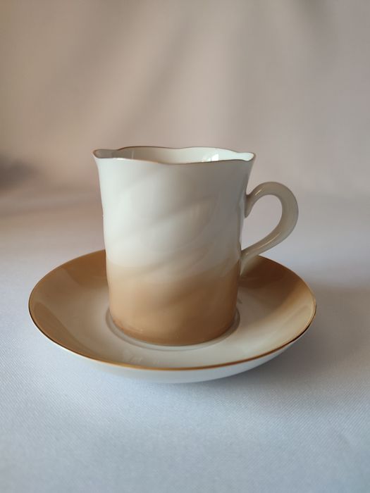 Чайный сервиз 12 персон Freiberger Porzelian, кофейный сервиз ГДР.