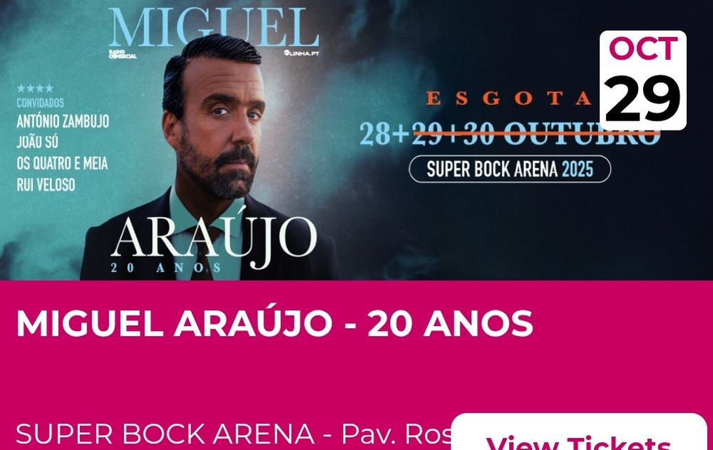 Miguel Araújo - Porto - Super Bock Arena, Pav. Rosa Mota- 29/10/2025