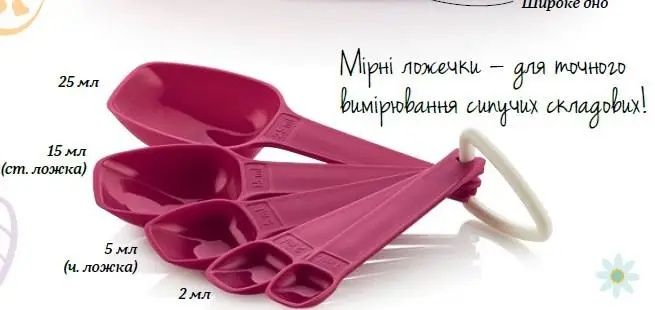 Tupperware набор мерных ложечек