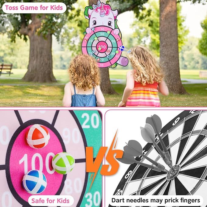 jednorożec  tarcza do gry w darta 61 cm z 12 piłkami x