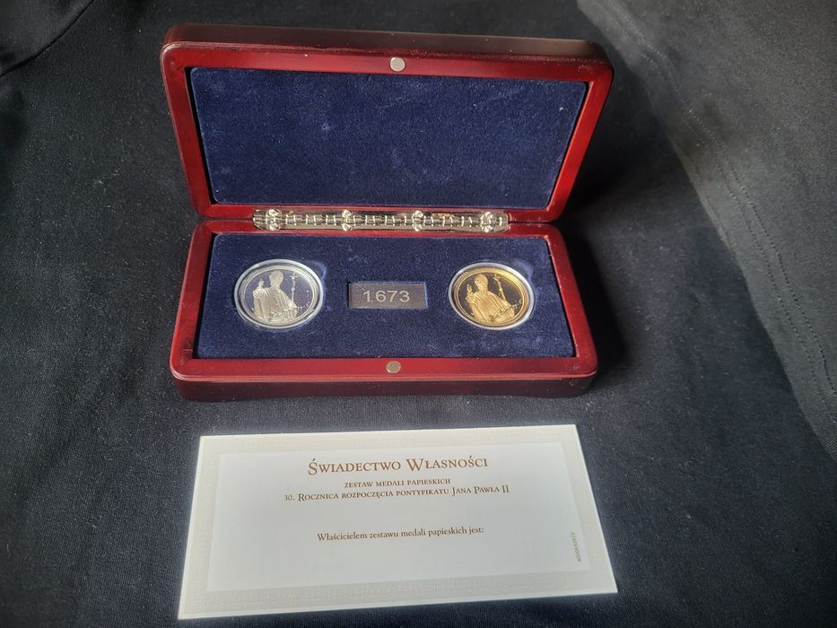 Monety okolcznościowe, kolekcjonerskie z Papieżem Janem Pawłem ll