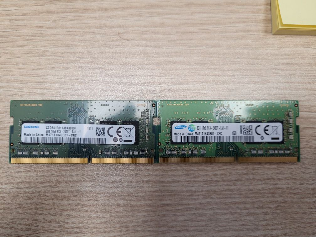 Sprzedam używaną pamięć RAM 16GB (2x8GB) DDR4 do laptopów SODIMM