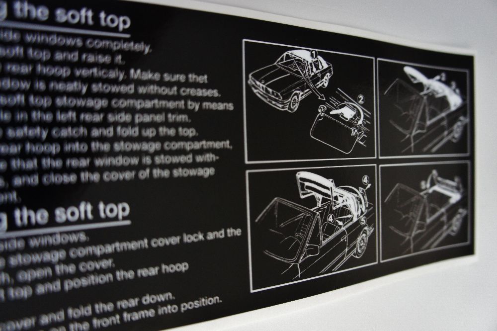 Zestaw naklejek BMW E24 E28 E30 *** JAKOSC *** E32 E34 E36 M3 M5