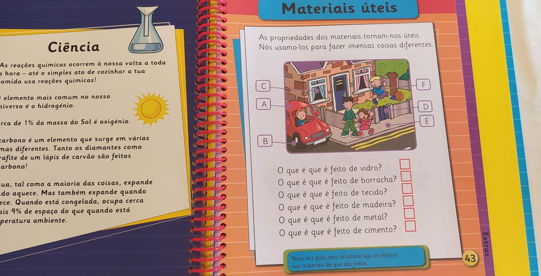 Prepara-te Para a Escola. Capa com fixas