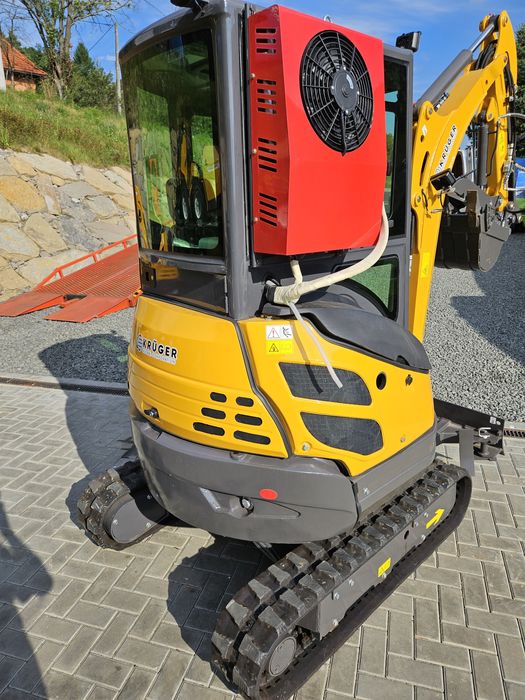Koparka Minikoparka 2,5T KRÜGER YANMAR 380F V5,klima,kabina,Fujikoshi®