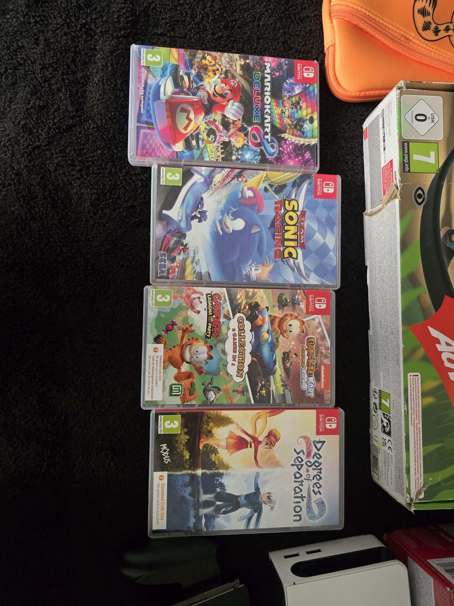 Pack nintendo switch e mario karts