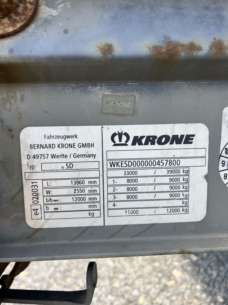 Напівпричіп штора Krone кроне