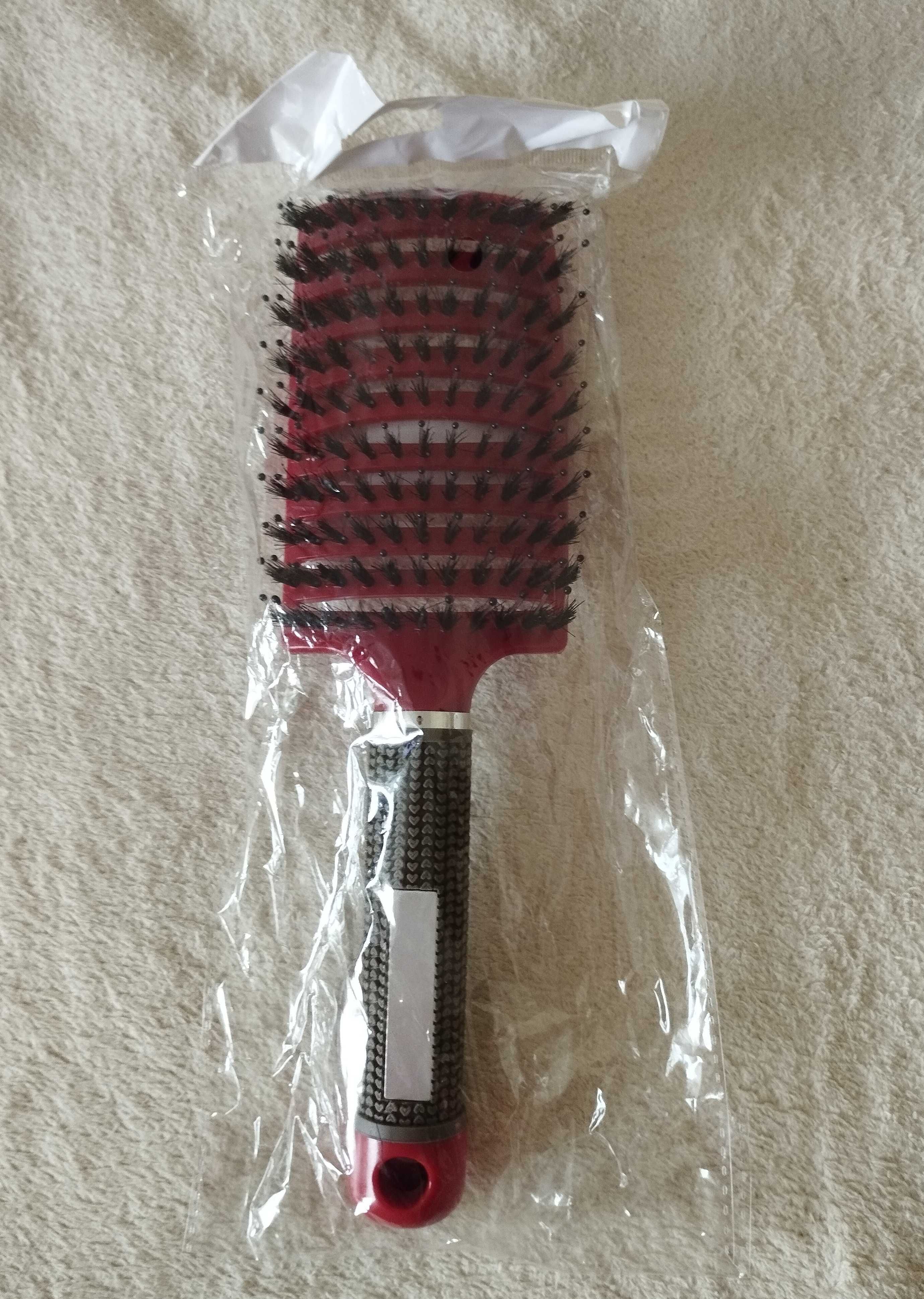 Расческа щетка продувная массажная с комбинированной щетиной для волос