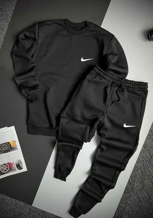 Спортивный костюм мужской Nike зимний на флисе кофта штаны найк