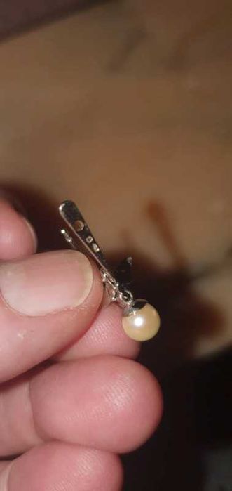 Brincos ouro branco 18 quilates