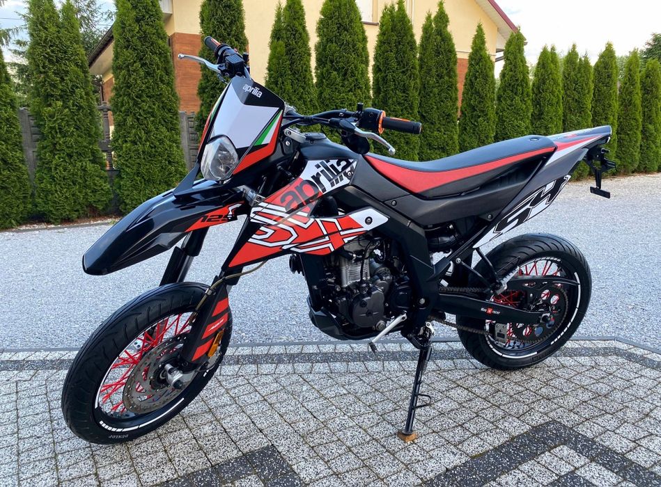 APRILIA SX 125 SM ABS 2018r MEGA STAN Wydech ARROW SuperMoto kat.B A1