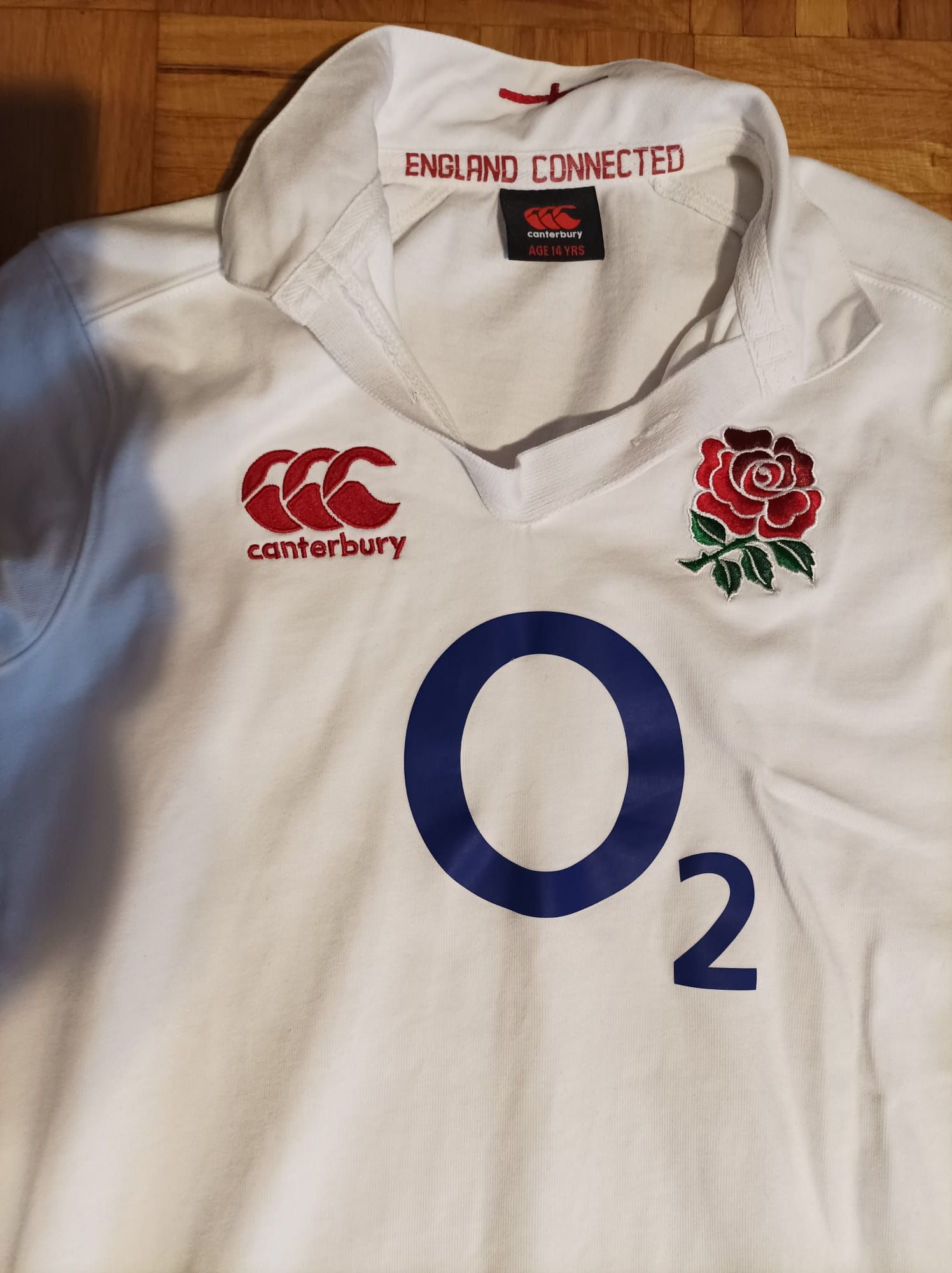 Canterbury męska koszulka rugby długi rękaw Anglia
