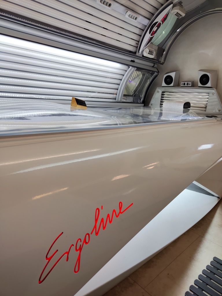 Ergoline Affinity 660 dynamic power + lampy, biała perła idealne