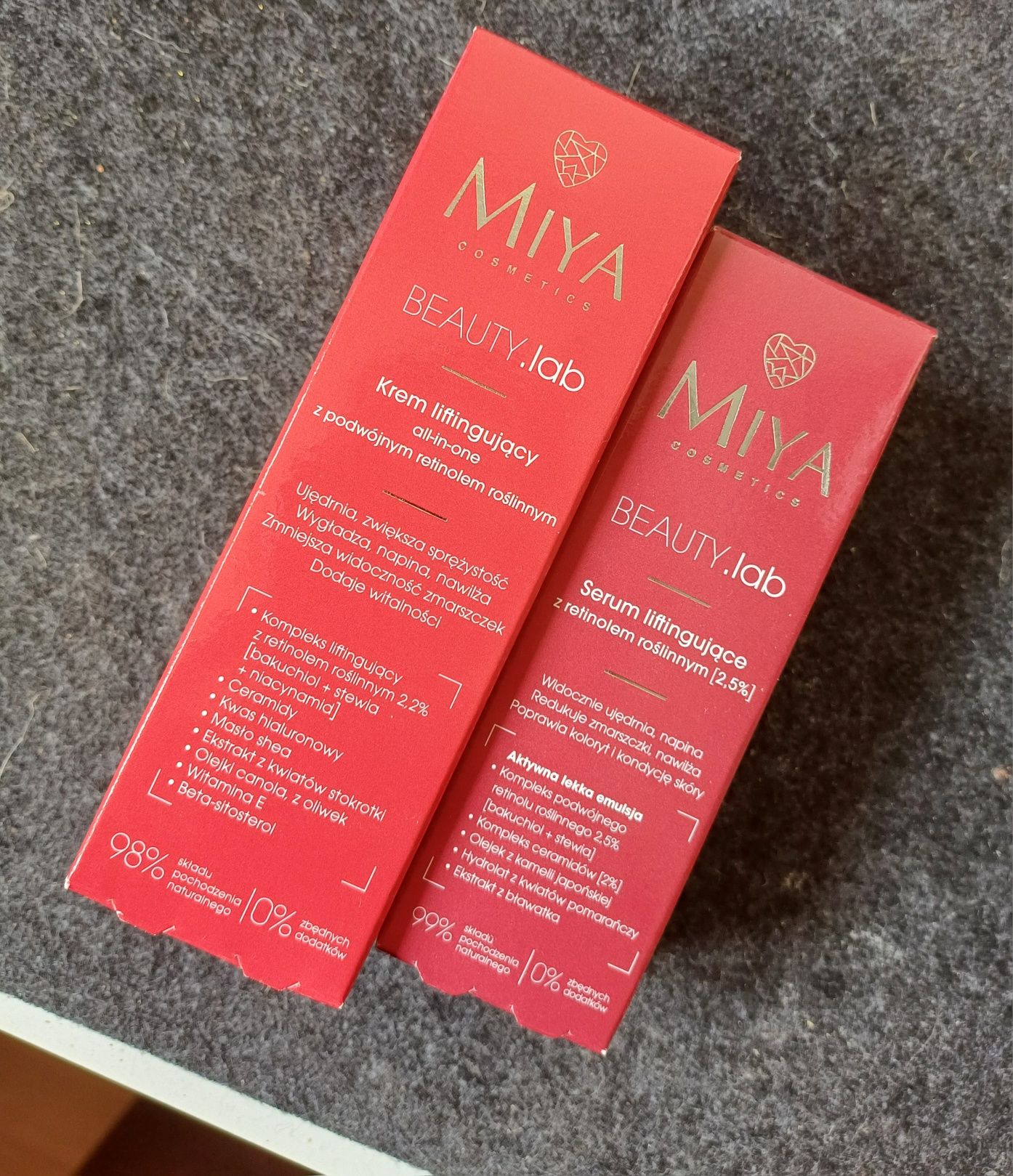 Miya zestaw krem+ serum - NOWY Miya Cosmetics BEAUTY.lab