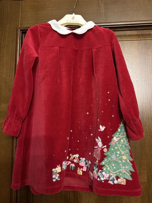 Сукня новорічна для дівчинки з леггінсами