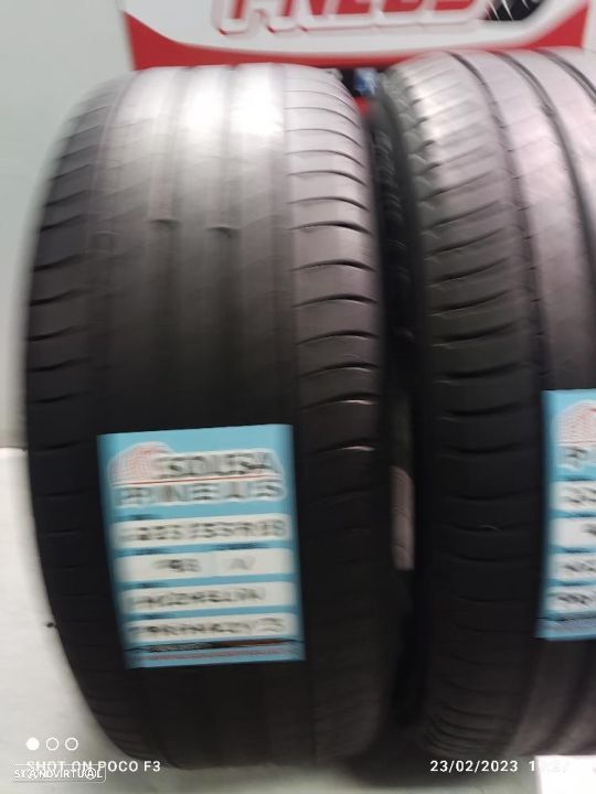 2 pneus semi novos 225-55r18 michelin - oferta dos portes