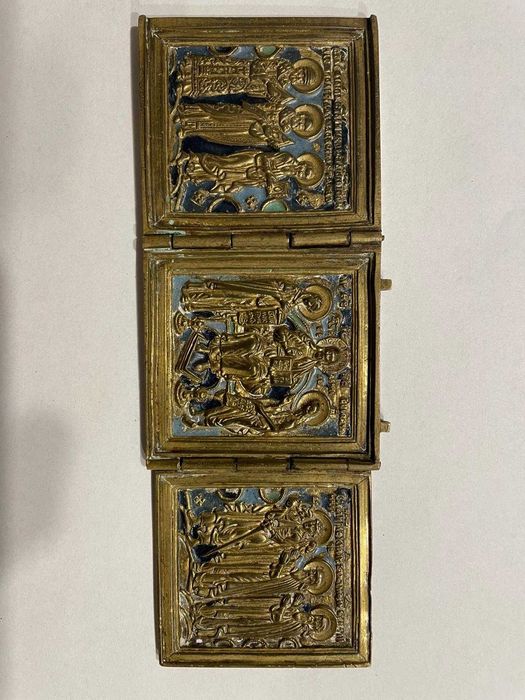 Ikona Podróżna- Tryptyk XIXw.