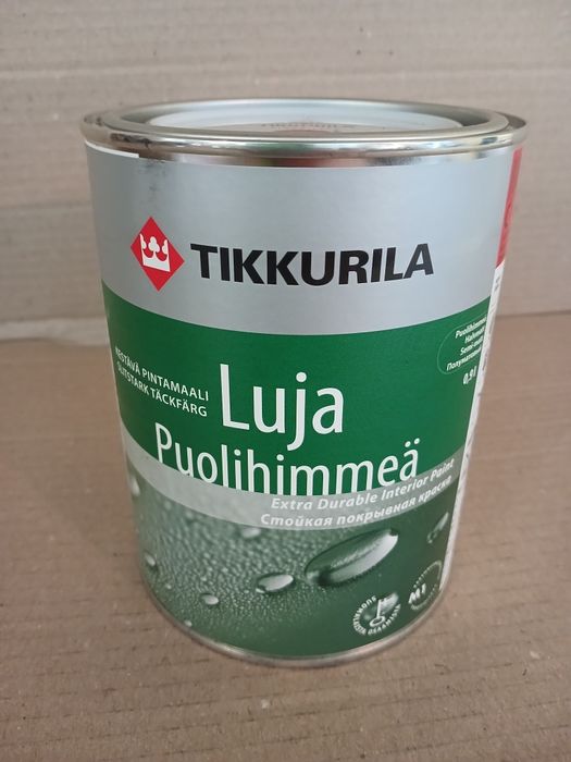 Luja Тіккуріла  ВОЛОГОСТІЙКА ФАРБА для ванн СТІН І СТЕЛІ напівглянсова