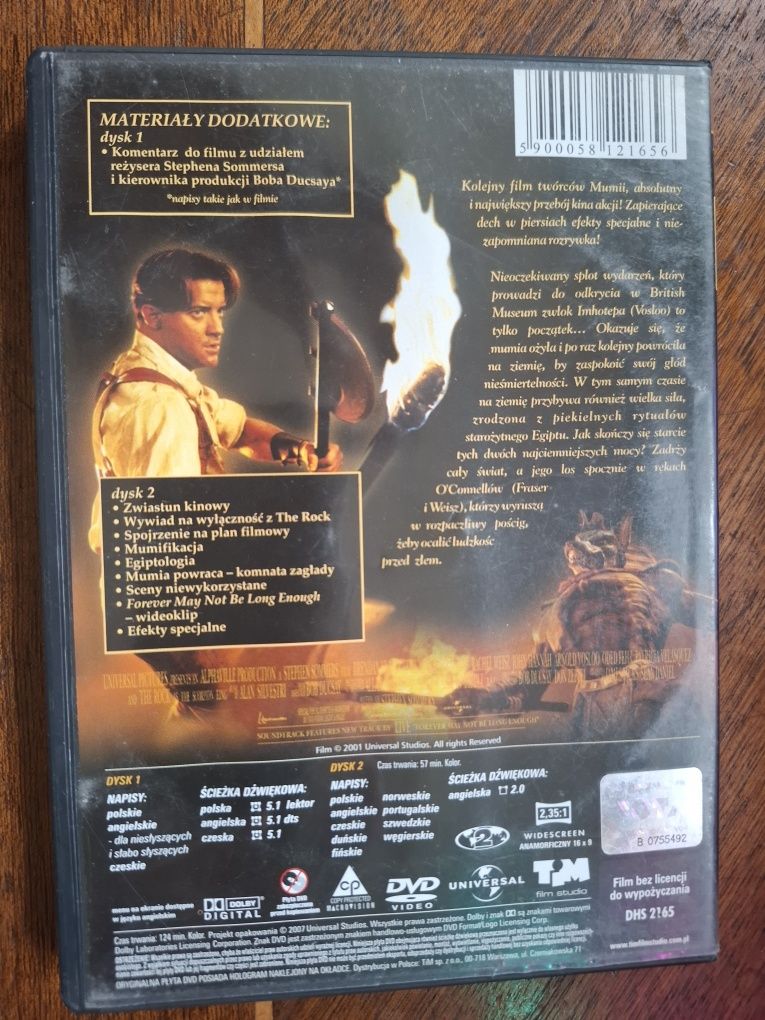 DVD x 2 Mumia powraca / edycja specjalna/ 2001 Universal / Lektor PL
