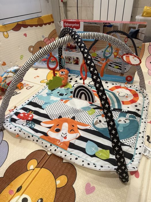 Развивающий коврик Fisher-Price Веселые развлечения 3 в 1