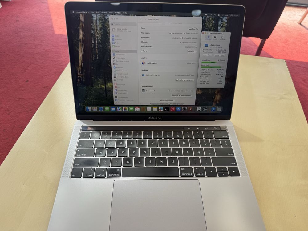 MacBook Pro 13, 2019 ( i7/16gb/512gb)