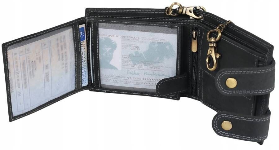 duży, skórzany portfel męski z systemem rfid - always wild
