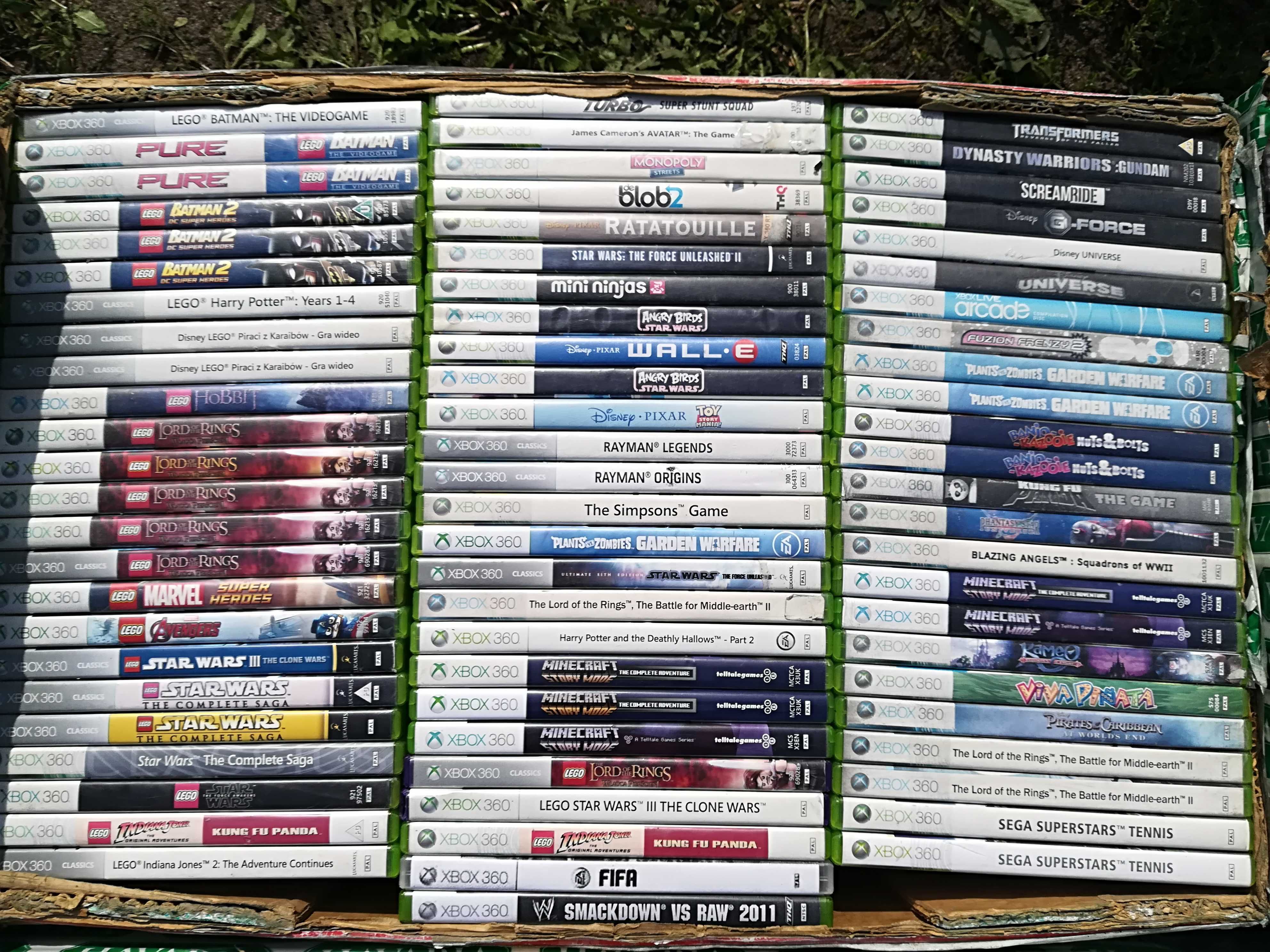 Konsola Xbox 360 250gb z kinect i gry karton oryginalny zestaw idealny