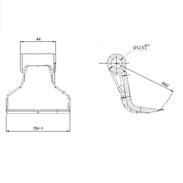 Bijak młotkowy 400g noże  Kosiarka EF EFG KS Stark Geo Prestigo Sanco