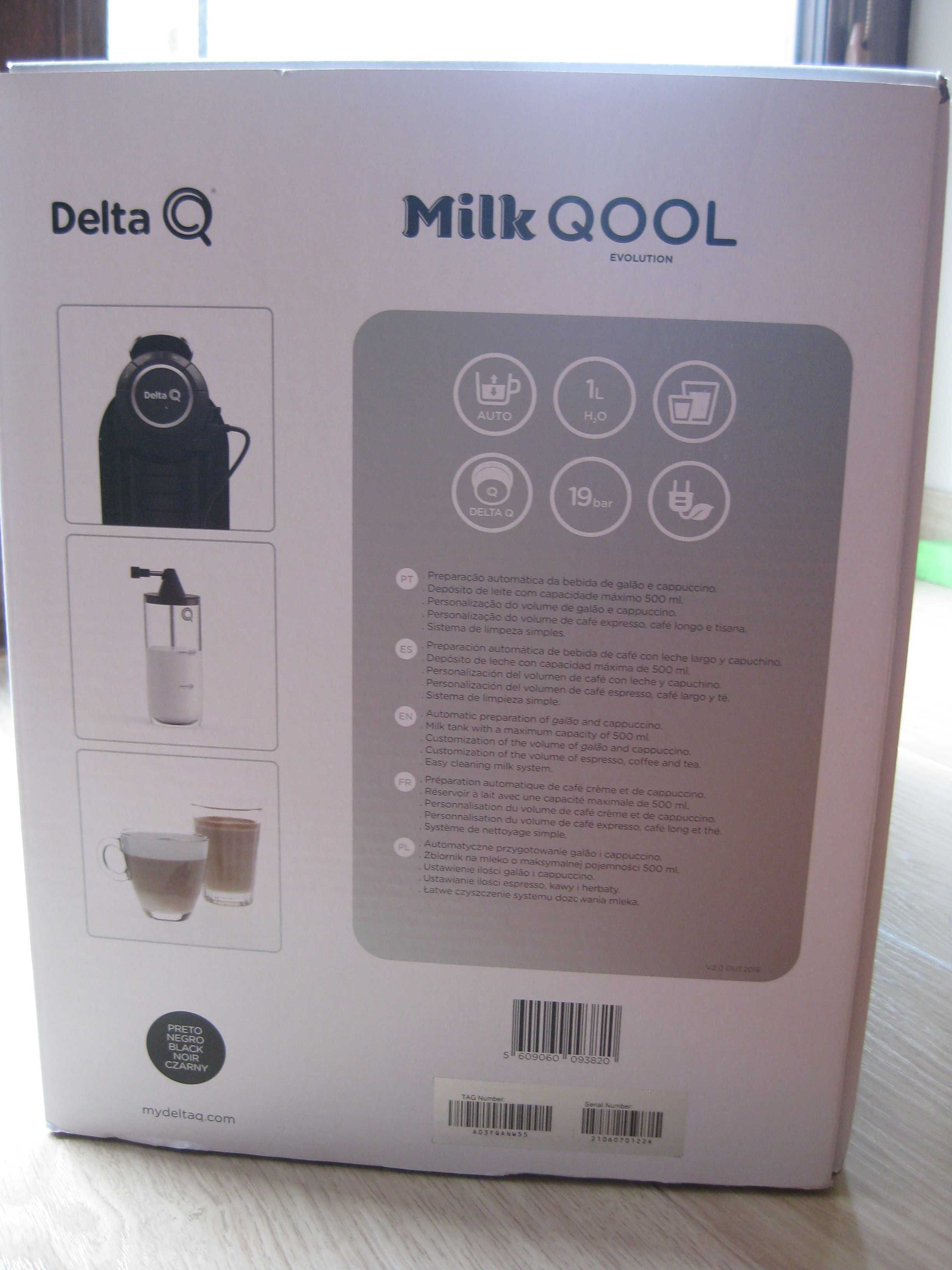 Ekspres do kawy Delta Q Milk Qool Evolution NOWY kolor: czarny
