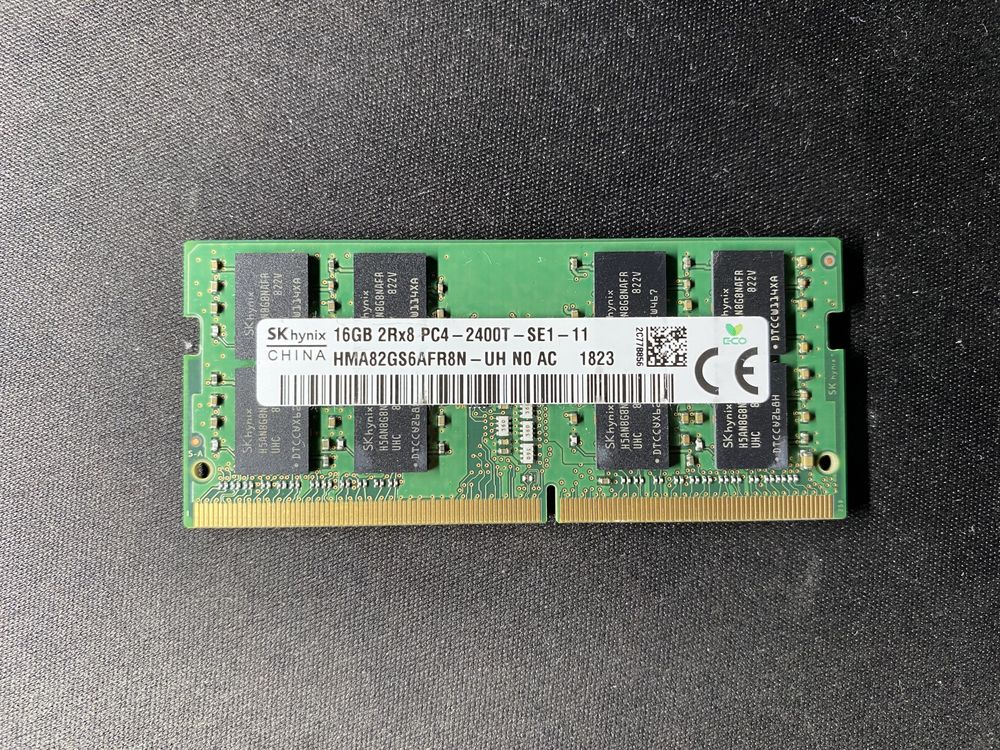 SODIMM DDR4 16GB PC4-2400T Hynix оперативна пам’ять для ноутбук. Є 2шт