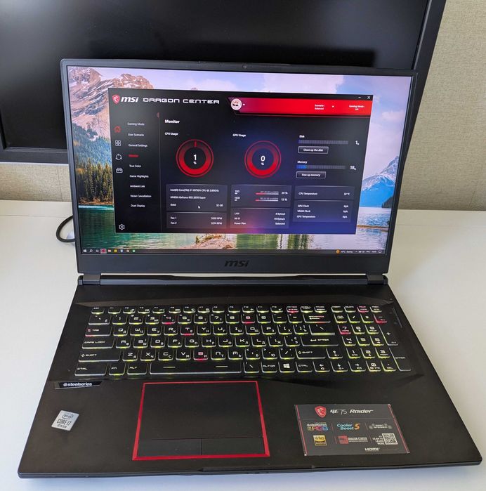 Ноутбук ігровий MSI GE75 Raider 10SFS