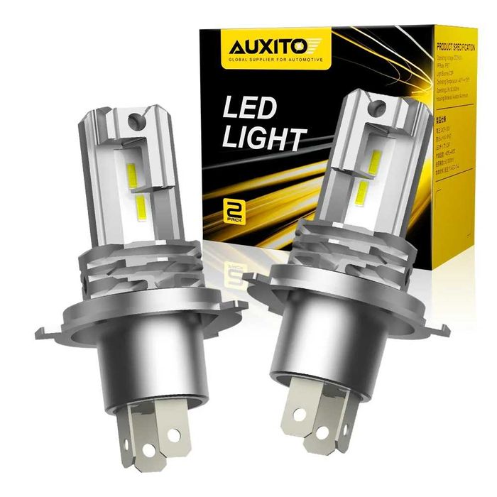 Свет Auxito LED H4 H7 автолампы 12V светодиодные лампы н4 н7 лед 12в