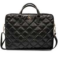 Guess Torba Gucb15Zpsqssgk 16" Czarny/Black Quilted 4G