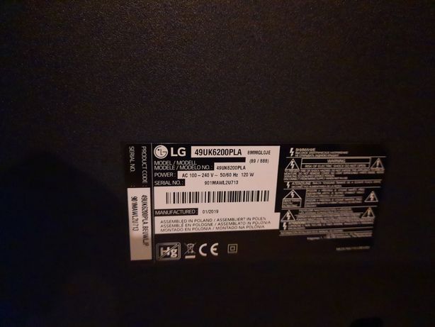 LG UHD 4K 49'' para peças - 49UK6200PLA