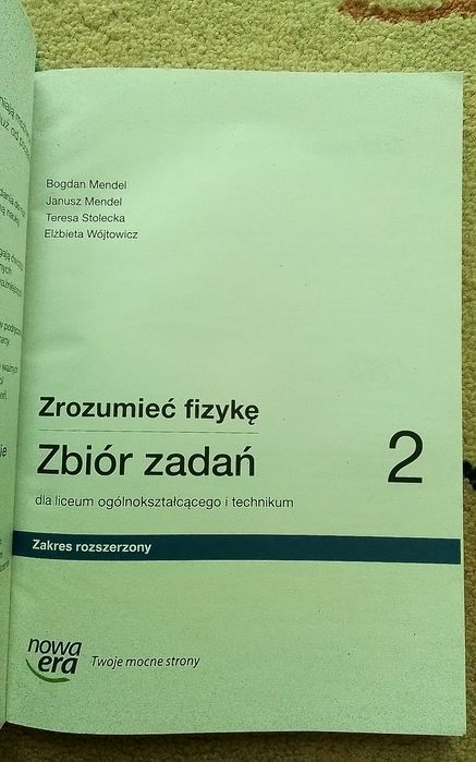 Zrozumieć fizykę 2 Zbiór zadań zakres rozszerzony