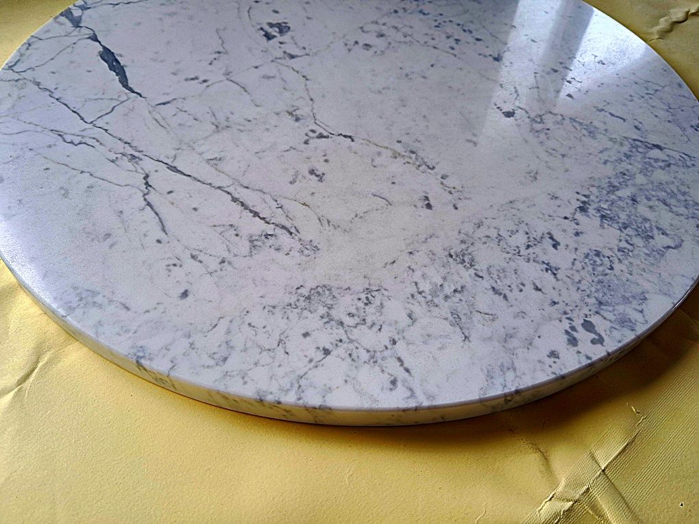 Blat Okrągły Marmurowy Carrara 50cm
