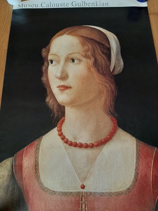 Poster Gulbenkian "Retrato de uma Jovem" Domenico Ghirlandaio