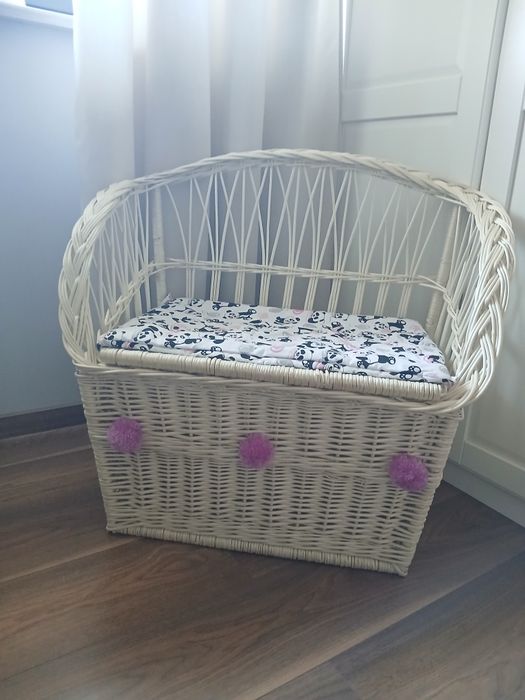 Siedzisko wiklinowe dla dzieci