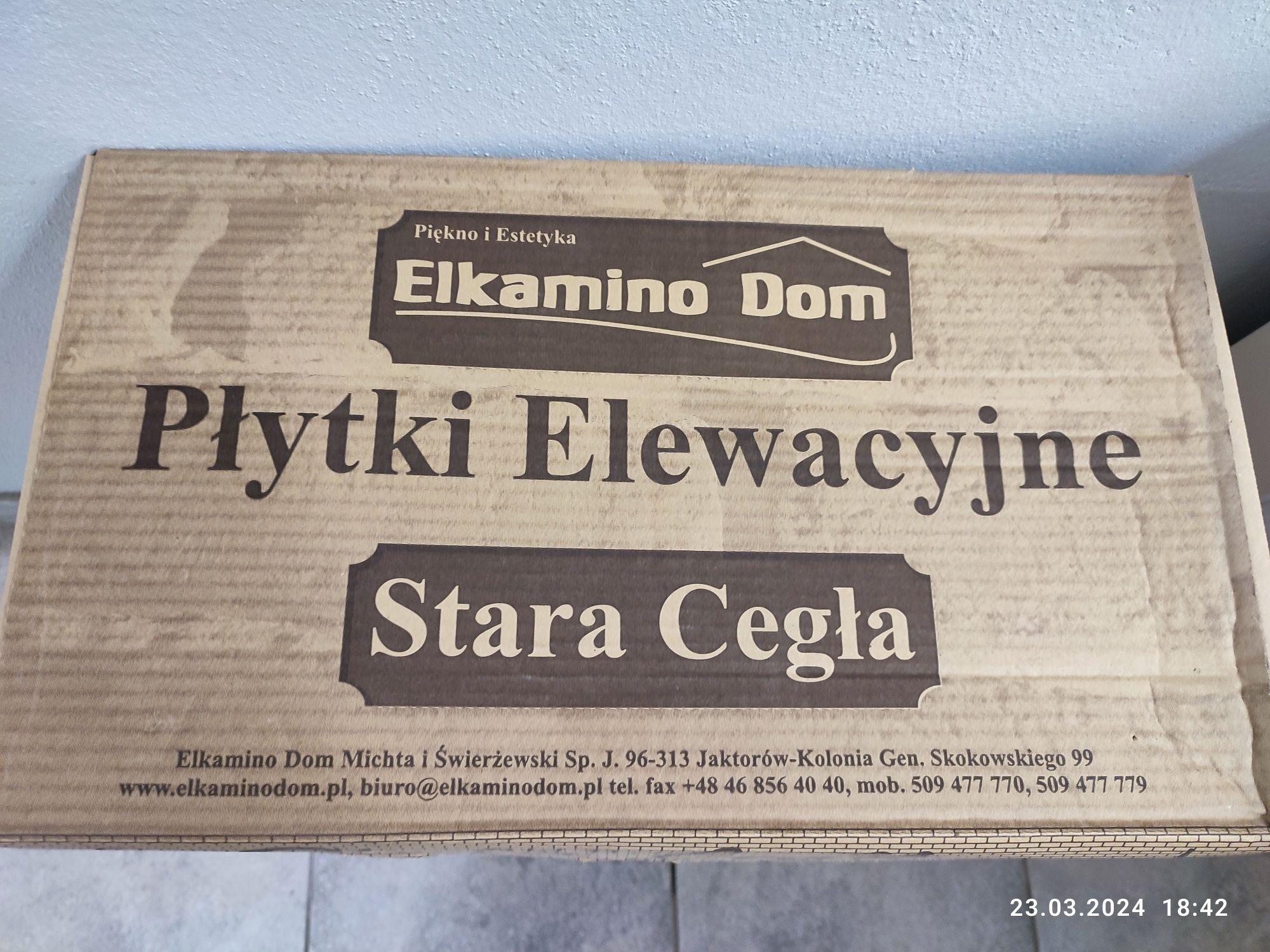 Cegła dekoracyjna Elkamino Dom stara cegła beżowo -brązowa 8m2