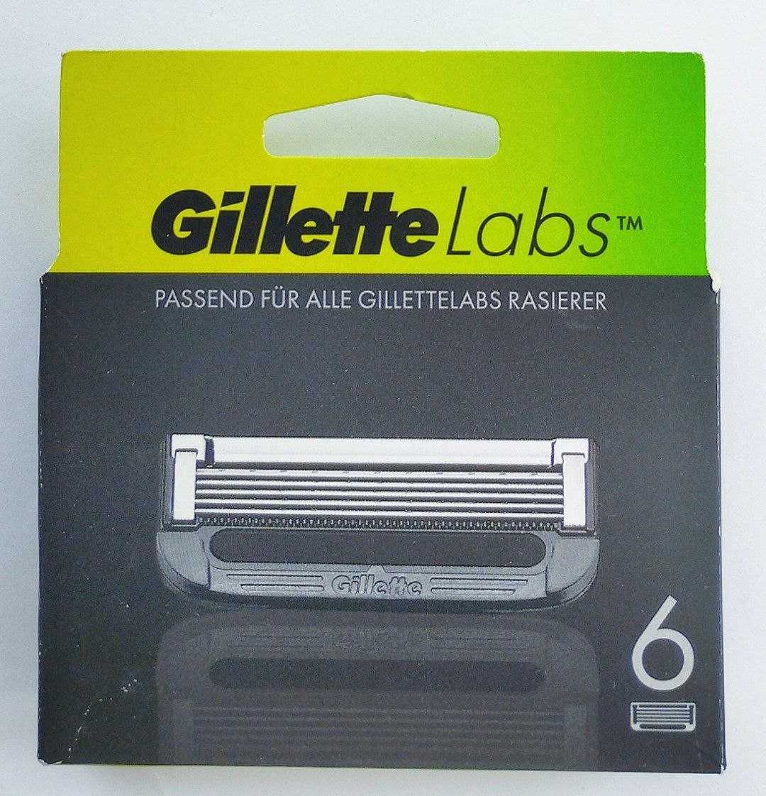 Gillette серія Labs, леза для гоління 4, 6, 8 лез в упаковці. Оригінал