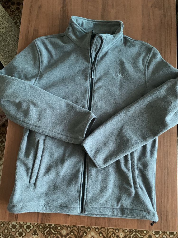 Bluza męska polarowa Hi-Tec szara rozpinana XL