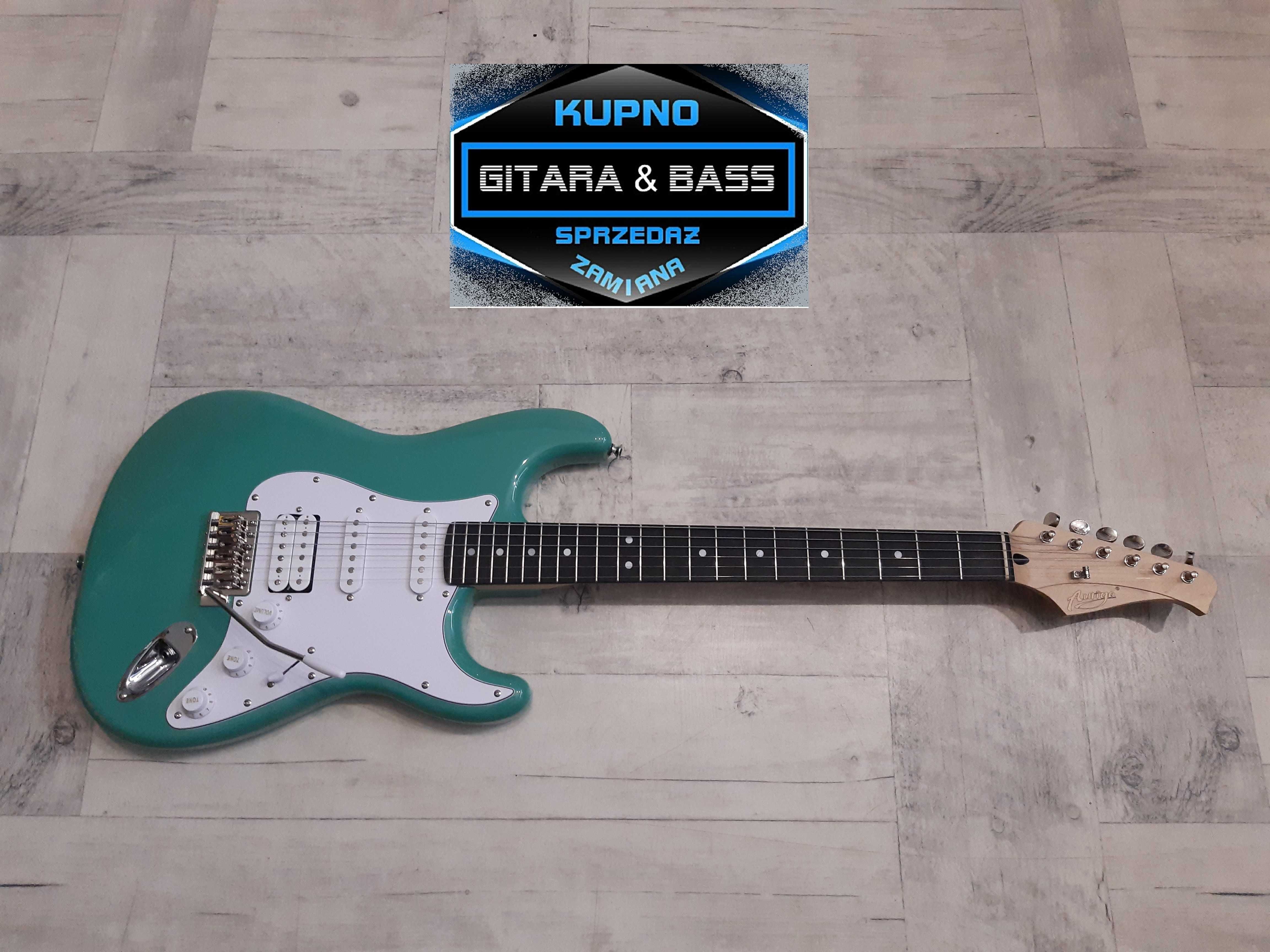 Gitara Stratocaster Auriga -HSS- Surf Green - wysyłka Gratis - zamiana