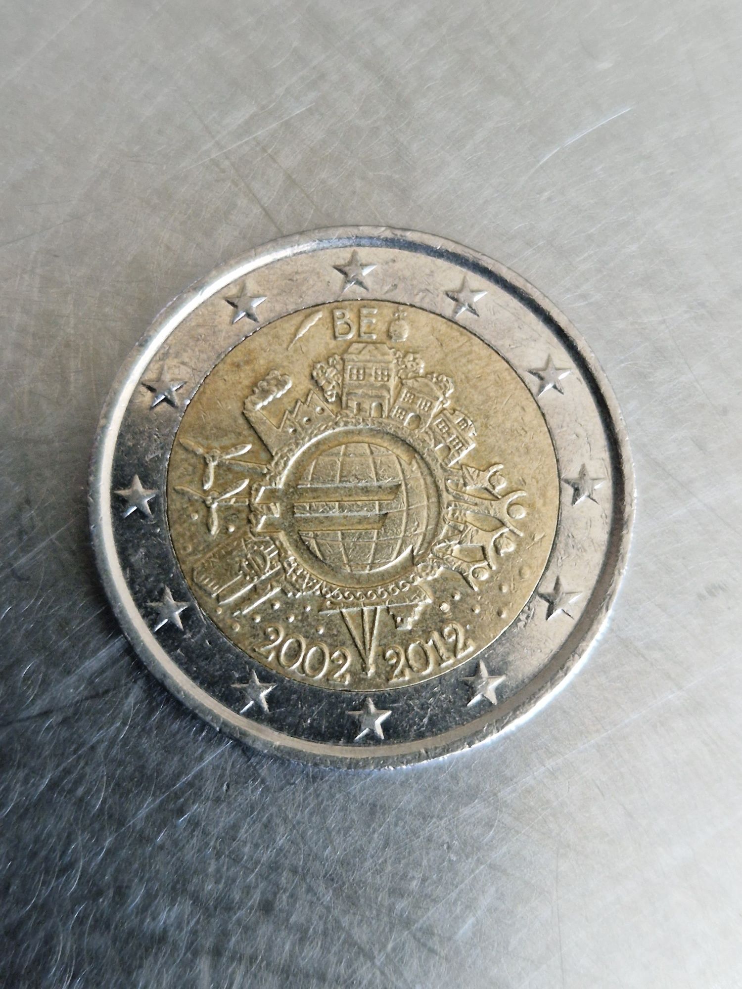 Moeda 2e 10 aniversário do euro