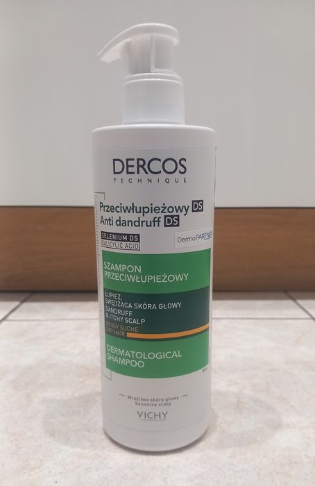 Vichy Dercos szampon przeciwłupieżowy włosy suche 390 ml