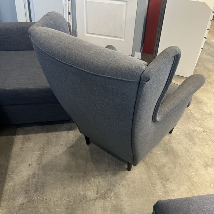 Fotel uszak Ikea Strandmon szary