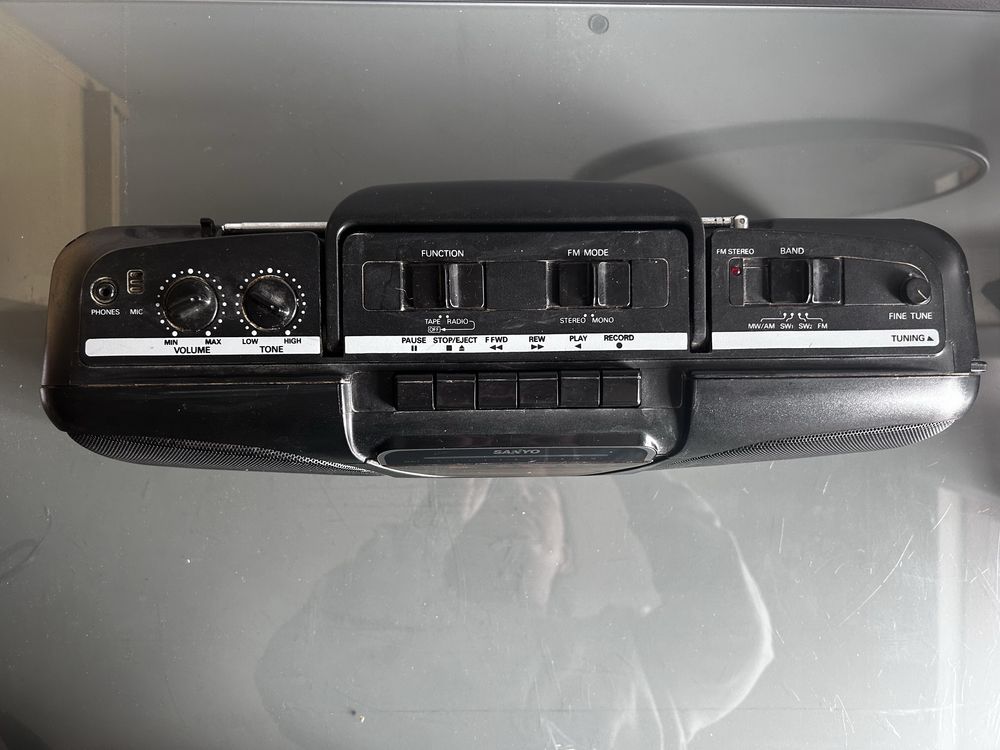 Rádio Sanyo Cassete Stereo Mod M 7035 K