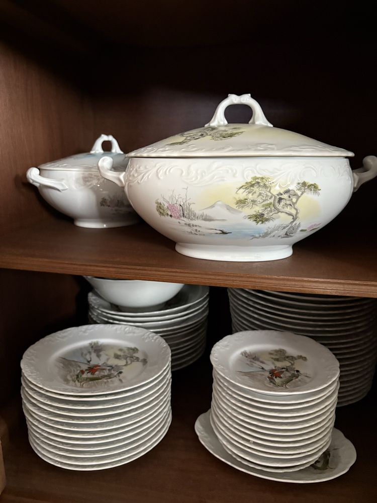 Serviço jantar + chá porcelana SPAL Portugal