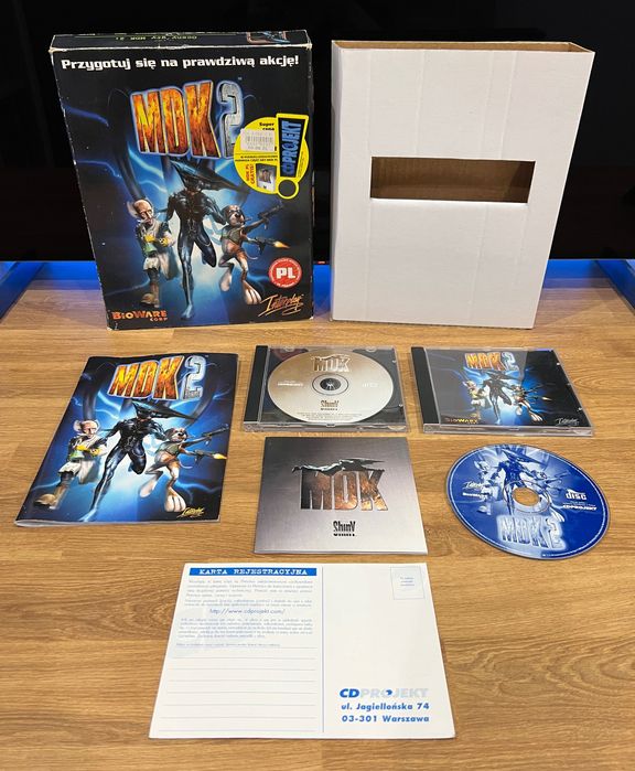 MDK 2 + MDK 1 (PC PL 2000) BIG BOX premierowe kompletne wydanie