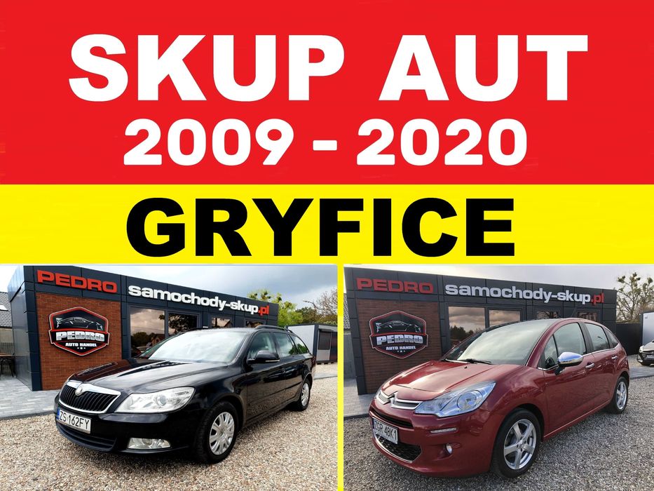 PEDRO – SKUP AUT GRYFICE (2009r-2020r)- W pełni sprawne lub do naprawy