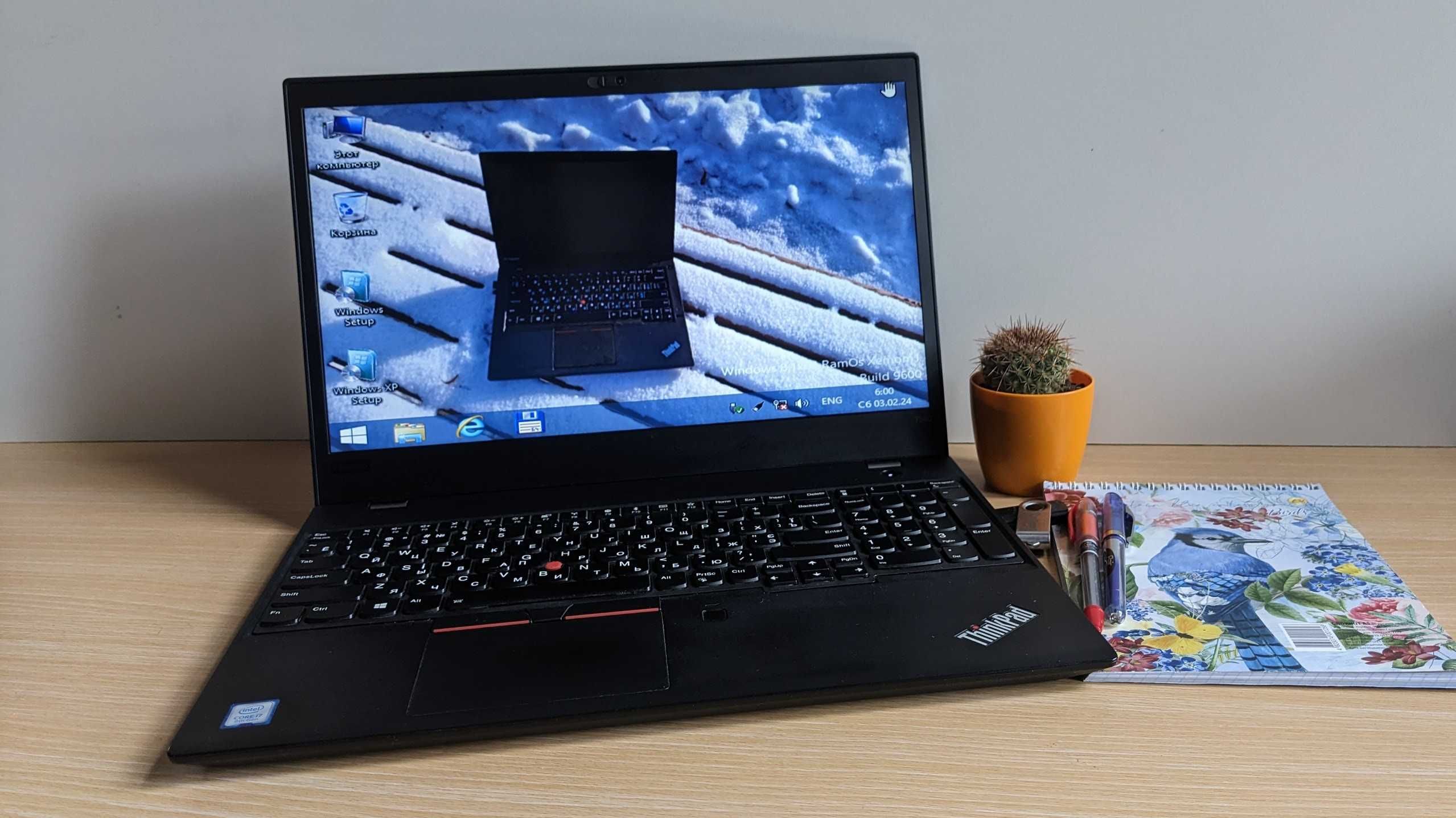 Lenovo ThinkPad T580 R90QZNS1  i7\16gb\ssd 256\IPS
